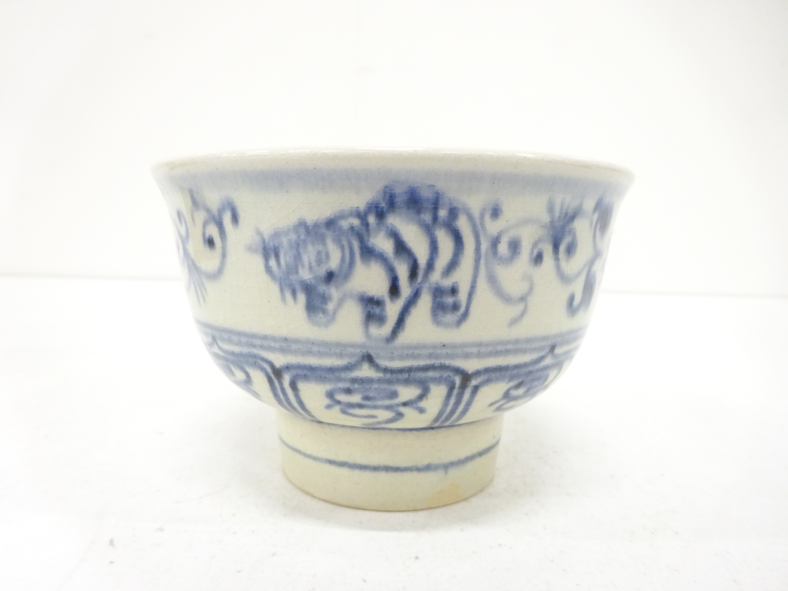  楽山窯造　安南　茶碗